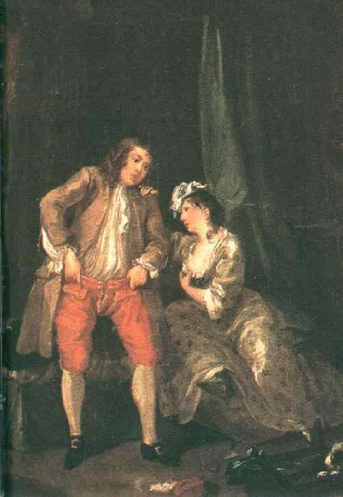 HOGARTH, William Before the Seduction and After sf oil painting picture